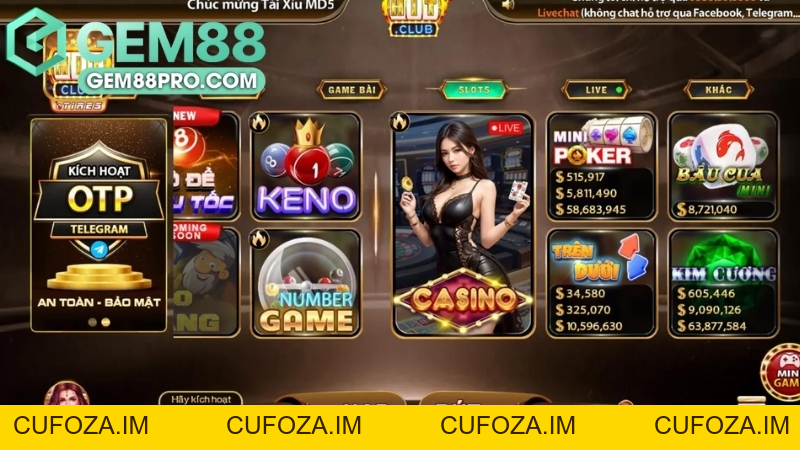 HitClub - Khám Phá Sảnh Nổ Hũ Giải Trí Cùng Gem88 2026