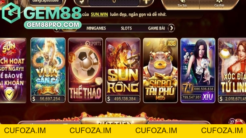 SunWin – Cổng Game Nổ Hũ Đổi Thưởng Số 1 Tại Gm88